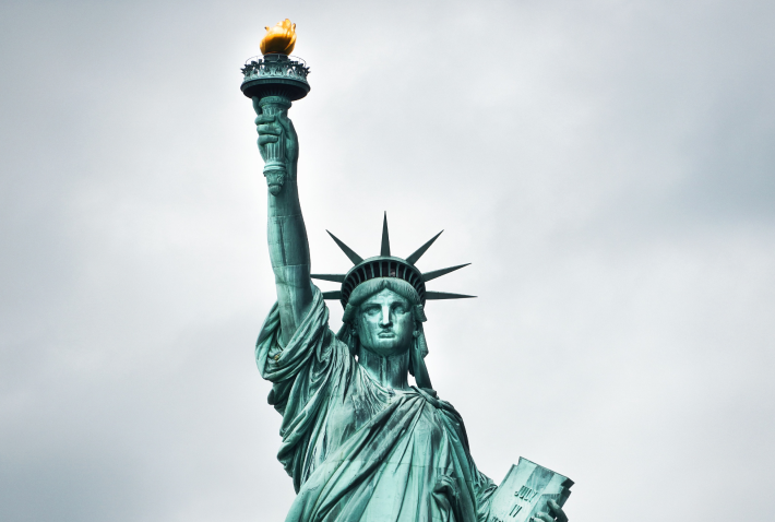 photograph of the Statue of Liberty
